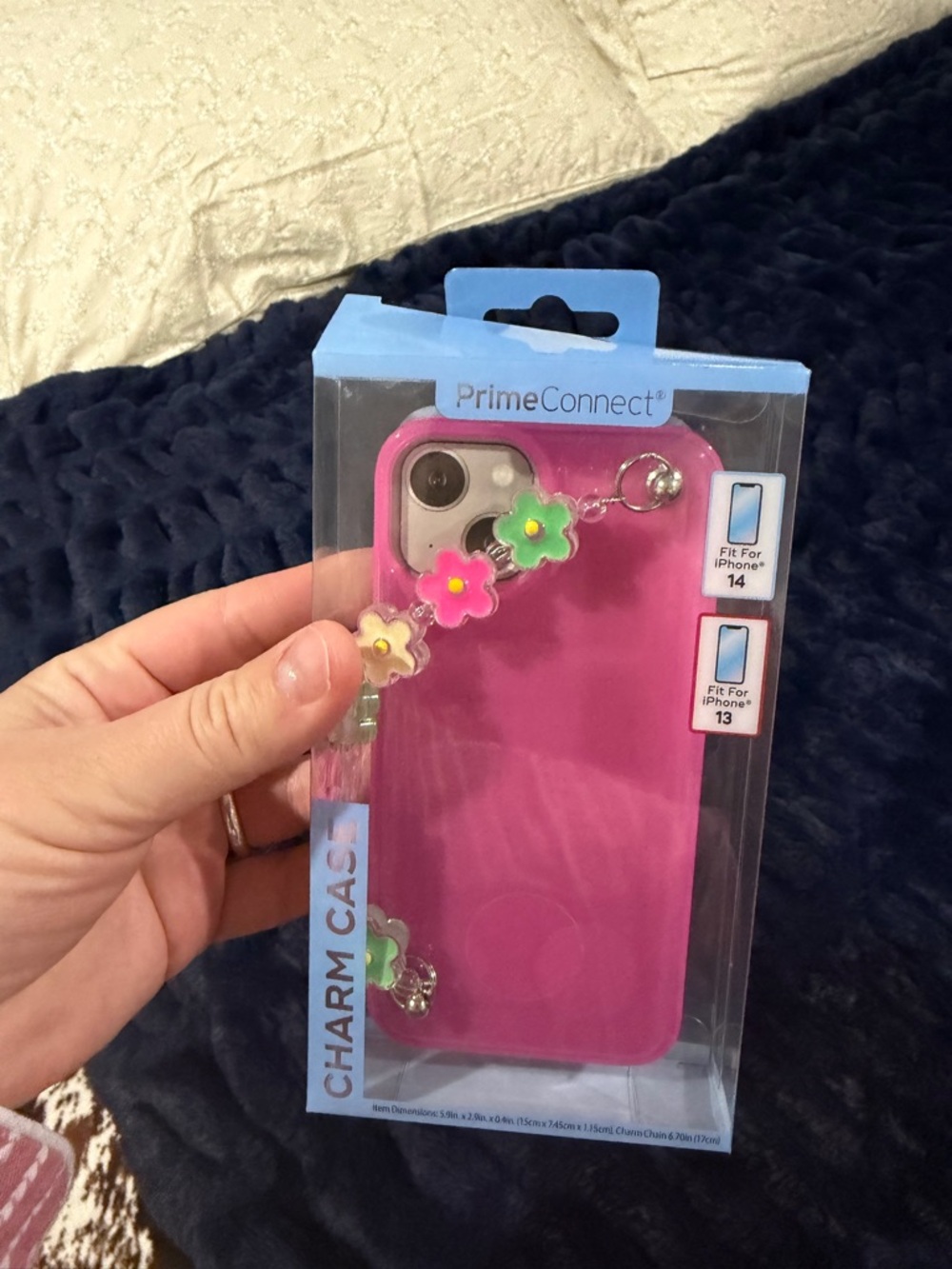 Pink Charm Phone Case for iPhone 13/14